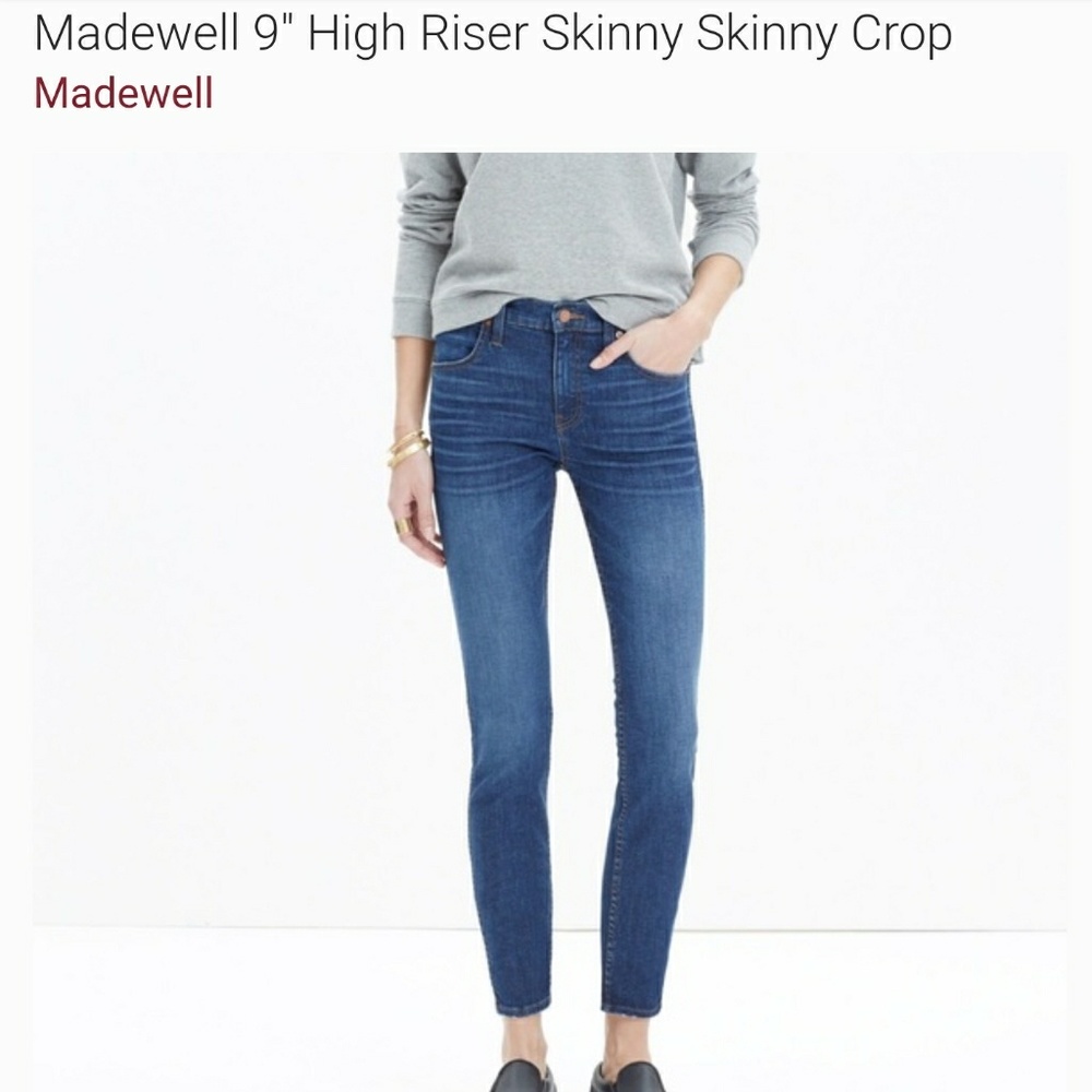 Madewell 9" High Riser Skinny Skinny Crop Jeans
